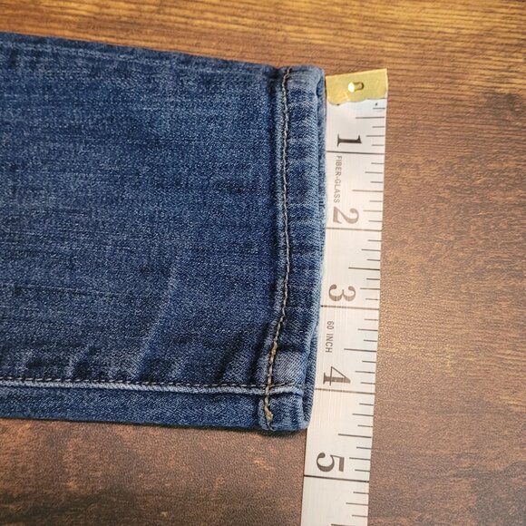 Rich & Skinny Jeans Size 27 Willy Skinny Low Rise Medium Dark Wash Ripped - Picture 10 of 11